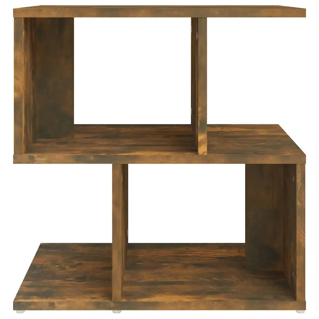 Table de chevet en bois de chêne fumé 50x30x51,5 cm