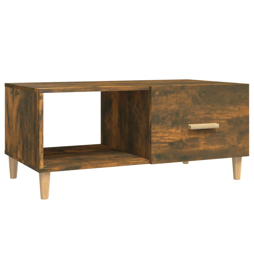 Table basse en bois de chêne style nordique  89,5x50x40 cm