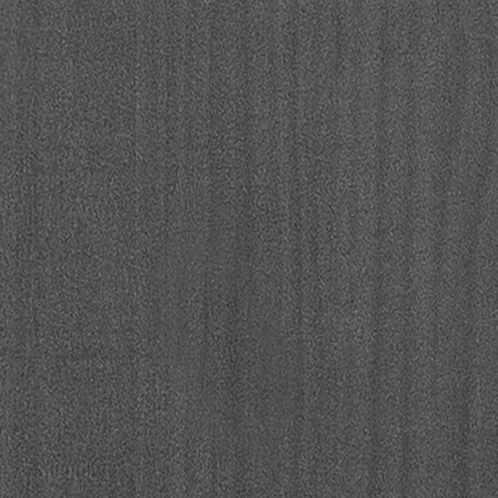 Table de chevet grise 40x31x40 cm en pin massif