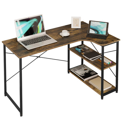 Bureau d'Angle Bois Métal - Organisation et Style pour Votre Espace de Travail