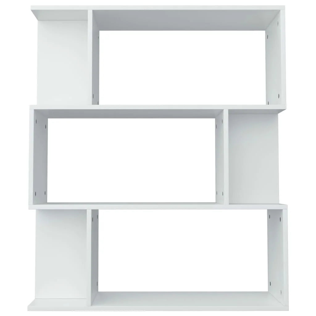 Bibliothèque en Bois Blanc 80x24x96 cm - Élégante et Polyvalente