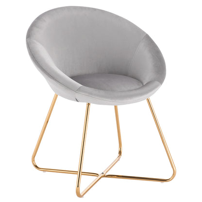 Chaise Ronde Velvet Moderne Rembourrée - Confort et Élégance pour Votre Espace