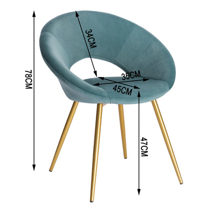 Chaise Velvet Ronde Gaétan - Confortable, Élégante et Polyvalente