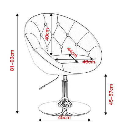 Chaise de Bar Confortable en Cuir Synthétique et Velours - Design Ergonomique et Élégant